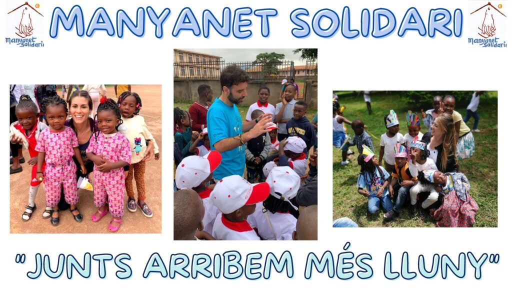 Cartell de la campanya de Manyanet Solidari