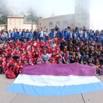 Alumnat de 5è de primària visitant Montserrat i participant en activitats de convivència i reflexió pel mil·lenari de l’Abadia de Montserrat.