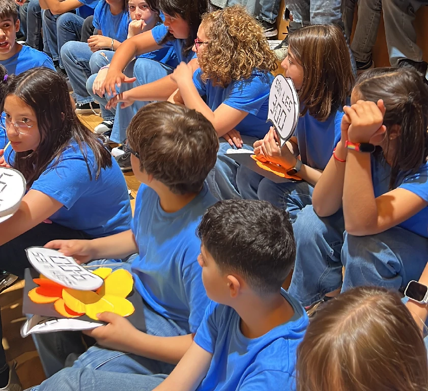 Alumnes de 5è participant a la Cantània 2026 de L’Auditori de Barcelona